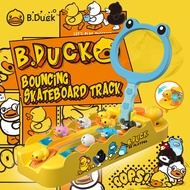 B.Duck เด้งสเก็ตบอร์ดติดตามของเล่นเด็กเด็กผู้ชายและเด็กผู้หญิงของเล่นแบบโต้ตอบเกมเดสก์ท็อปเพื่อการศึกษา