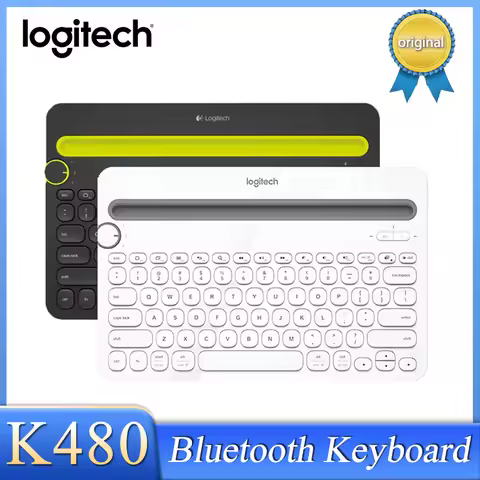 Original Genuine Logitech K480 Bluetooth Keyboard Mobile Mac Tablet Laptop Multi-Device thin Mini mu