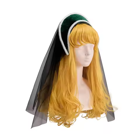 Tudor Queen Anne Boleyn Cosplay Headband Hat Women Renaissance Tudor Crown Headdress Queen Elizabeth