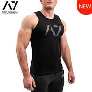 A7 Black A7 Big Standard Men's Power Lift Sleeveless Tank Top 100% Premium Cotton T-shirt 912