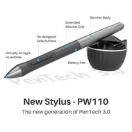Huion H641P Black Graphics Drawing Tablet, Scroll Wheel + 6 Custom Keys, Battery-Free Stylus Tablet 