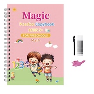 4pcs Sank Magic Practice Copybook Pen Preschools Kids Calligraphy English Verison Free Wiping Childr