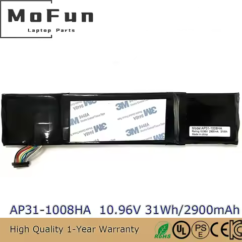 Brand New Original AP31-1008HA 10.95V 2900mAh Laptop Battery for Asus Eee PC 1008 1008HA P31-1008HA 