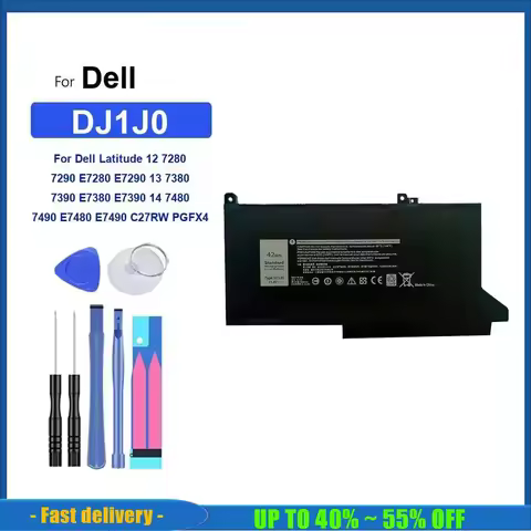 Battery For Dell Latitude 12 13 14 7280 7290 E7280 E7290 7380 7390 7480 7490 E6420 E6430 E7480 DJ1J0