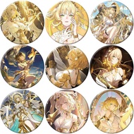 58mm Honkai: Star Rail Aglaea Badge Cosplay Costumes Game Anime Figure Round Brooch Pins Bag Accesso