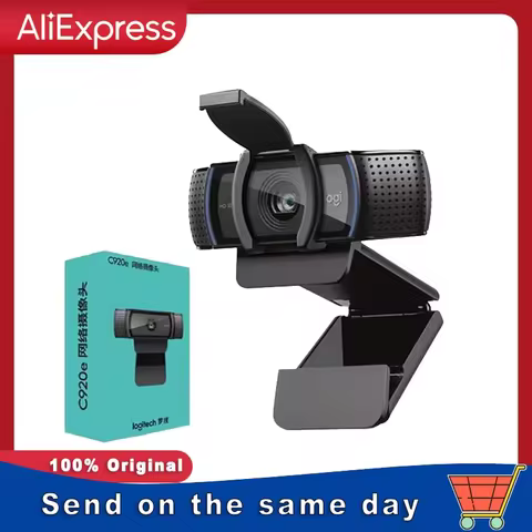 Logitech C920e HD Pro Webcam Widescreen Video Chat Recording USB Smart 1080p Web Camera For Computer