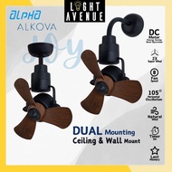 Alpha Alkova Joy 3Blades 16" Corner Fan Come With Dual Mounting