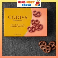 Godiva Milk Chocolate Covered Pretzels Product of Belgium Since 1926 Directly from Korea  71g
