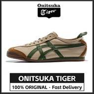 【100% Original 】Onitsuka Tiger MEXICO 66 Brown Green DL408-1785 Low Top Unisex Sneakers