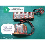 Rx battery 6 volt nimh hump hsp straight for 1/8 nitro receiver pack servo