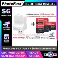 PhotoFast PhotoCube PRO Type-A for iOS &amp; Android and SanDisk Extreme PRO microSD Card Bundle 12BUY.SG Express del