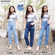 Tifiity - Boyfriend Jeans with Belt Boyfriend Jeans with Front Strap Nala Boyfriend Jeans Loose Boyf