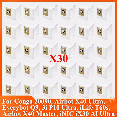 Dust Bag Accessories For Cecotec Conga 20090, 3i P10 Ultra, iLife T60s, Airbot X40 Ultra/X40 Master 