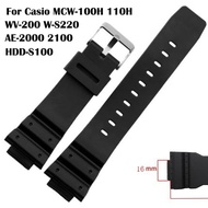 Watch Band Replacement Strap For Casio F-91W 18mm Black Resin Plastic Wrist Watchstrap with Pins Met