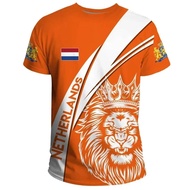 2026 Dutch national team jersey, Dutch flag football jersey, 3D printed men's Dutch football jersey