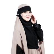 Niqab Poni Pulldown Sifon Silk Jetblack Alsyahra Exclusive