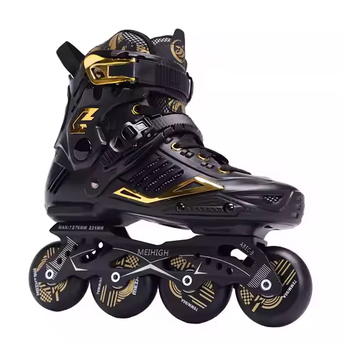 Inline Roller Skates, Size 35 to 46 Roller Skating Shoes, Slalom Sliding FSK Adult Kids Professional