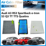 Cabin Air Filter For Audi A3 Sportback e-tron S3 Q3 RS3 Audi TT TTS Quattro Accessories Refacciones 