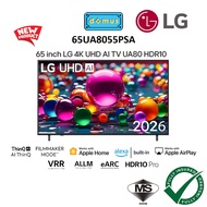 2026 FREE MAGIC REMOTE 65 Inch LG 4K UHD AI TV UA80 HDR10 65" Smart TV Murah Television 电视机 電視機 65UA