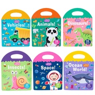 Baby Kids Jelly Reusable Sticker Book Montessori Paste Quiet Books Toy