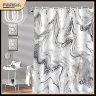 Farida Bathroom Shower Curtain Waterproof Mildew Bath Curtain Bath Curtain with Hooks for Door