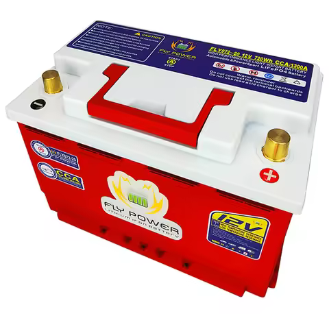 072-20 Car LiFePO4 Battery 12.8V 70AH CCA 1300A Built-in BMS Voltage Protection Lithium Iron Start B