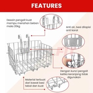 Keranjang Sepeda Lipat Foldable Basket Untuk Sepeda Dewasa MTB Lipat