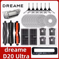 Dreame D20 Ultra main brush, edge brush, cloth, dust bag, filter screen