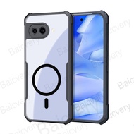 For Google Pixel 9A GXQ96 Hard Acrylic High Quality Silicon Magnetic Wireless Charging