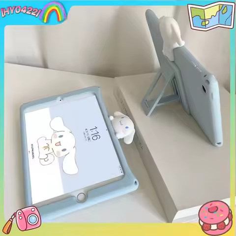 Cinnamoroll Ipad Case Shockproof Protective Silicone Cover Foldable Stand For 2020 Ipad 102 Inch 97 