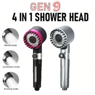 【4IN1 MODE】 9TH generation Germany 4In1 High Pressure Shower With Filter Pressurized HandShower Head