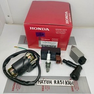 CDI ASSY PAKET 5ITEM GN5 HONDA GRAND/SUPRA X LAMA/SUPRA FIT/LEGENDA/REVO100CC/WIN ORIGINAL