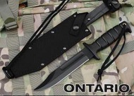 清倉店 美國原廠正品Ontario SP1安大略 8300 直刀 刺刀   砍刀 開山刀 
