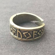 Nhẫn Nam Phong Cách Slavonic Cổ Điển Họa Tiết Runes Bạc Nhẫn Thay Thế Mùa Thu Phụ Kiện Thời Trang Tr