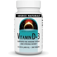 Naturals Vitamin D-3 400 IU 200 tablets
