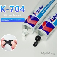 in stock ღ Kafuter 45g Silicone Industrial Adhesive K-704 704b Silicone Rubber White /black Waterpro