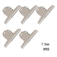 [75/145mm ]Alat Tulis Klip / Besi Tahan Karat Jepitan Kertas / Bulldog Clip / Silver kertas buku Kli