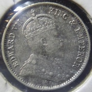 1905年  有 H 5仙  小小  銀仔  一个        香港