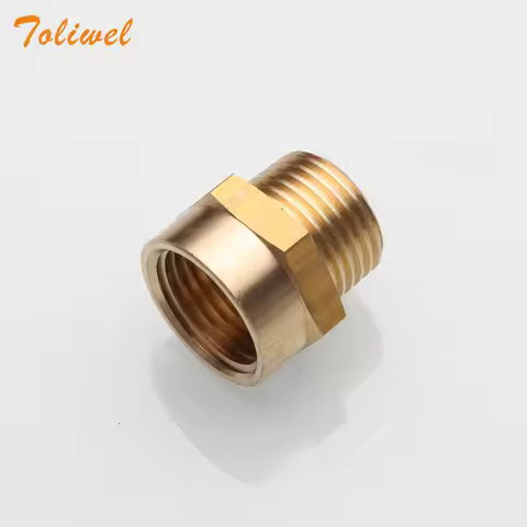 1/2” G Thread (BSP) Female to 1/2” NPT Male Connector BSP to NPT Adapter 1/2 Inch Industrial Metal B