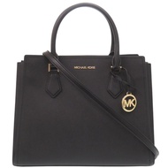 近全新 Michael Kors 兩用黑色皮革托特包，黑色，0018 [二手] Michael Kors