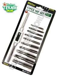 Hand Tap SET 11pcs MOLLAR MLR-TS011 M6x1.0 M7x1.0 M8x1.25 M10x1.4 M121.75 / Alat Tap Tab Pembuat Uli