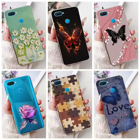 For OPPO A12 Case CPH2083 Fashion Butterfly Love Flower Soft Silicone Phone Cover For OPPO A5S AX5S 