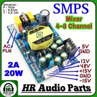 SMPS PSU MIXER UNIVERSAL 4 CHANNEL 8 CHANNEL POWER SUPPLY PM-122I 4-8 - PETER PAN SHOP2