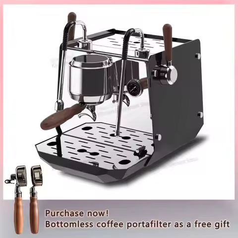 Home/Commerical Espresso Coffee Machine 0.5L+ 1L Boliers PID Temperture Control Connect External Wat