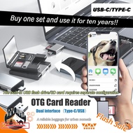 SG_In Stock> Multi-functional OTG card reader is compatible with iPhones OTG adapters external USB f