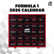 F1 2026 Calendar Racing 3D Printed Formula 1 Display Stand All Venue Country Dates Race Track Design