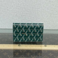 GOYARD 綠色老花零錢包卡包10*8 99新