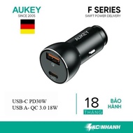 AUKEY CC-Y48 48W fast car charger, metal shell car charger, compact