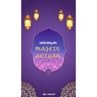 Kad Jemputan Majlis Aqiqah Digital (AQ002): E-Kad Video Undangan Majlis Aqiqah - E- Card Invitation 