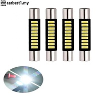 [ARBES-MY]Reading Light Universal White Shade Bulb 12V 29mm 4pcs 6000K 6641 6614F Durable